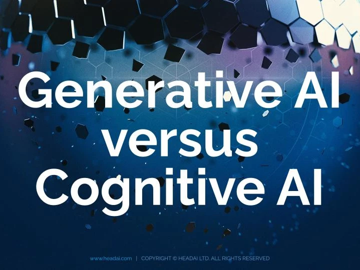 Generative AI Versus Cognitive AI